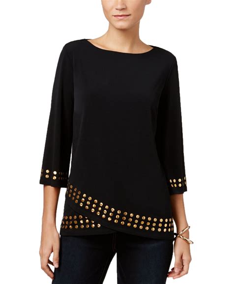 Buy JM Collection Petite 3/4-Sleeve Printed Top, Created for Macy's at Macy's today. FREE Shipping and Free Returns available, or buy online and pick-up in store! 